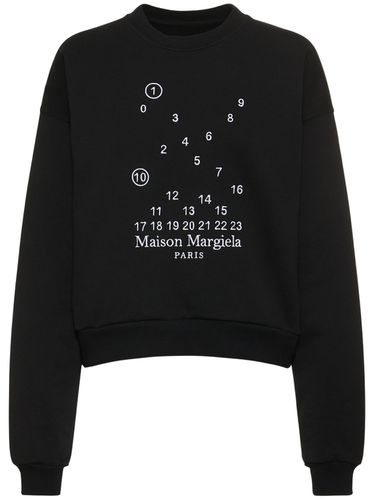 Sweat-shirt En Jersey De Coton À Logo Bubble - MAISON MARGIELA - Modalova