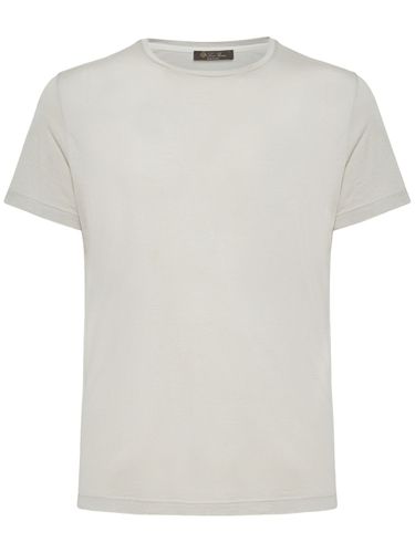 T-shirt En Jersey De Coton Doux Et Soie - LORO PIANA - Modalova