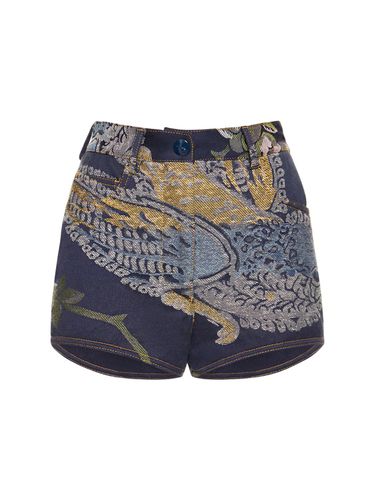 Mini-short En Denim Brodé - ETRO - Modalova