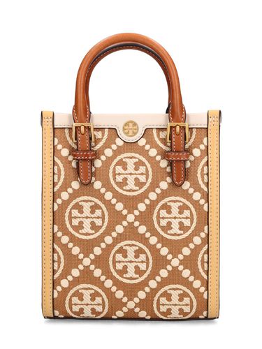 Sac À Main Mini En Toile À Monogramme T - TORY BURCH - Modalova