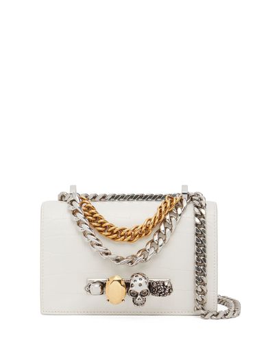 Sac Mini En Cuir Satchel Jewelled - ALEXANDER MCQUEEN - Modalova