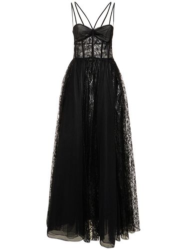 Robe Corset Longue En Dentelle Enduite - ZUHAIR MURAD - Modalova