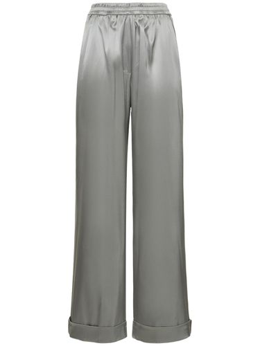 Pantalon De Pyjama En Satin De Soie Stretch - DOLCE & GABBANA - Modalova