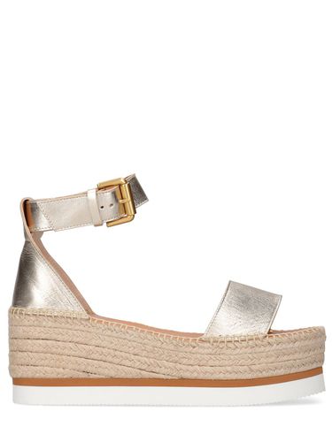 Espadrilles Compensées En Cuir Glyn 80 Mm - SEE BY CHLOÉ - Modalova