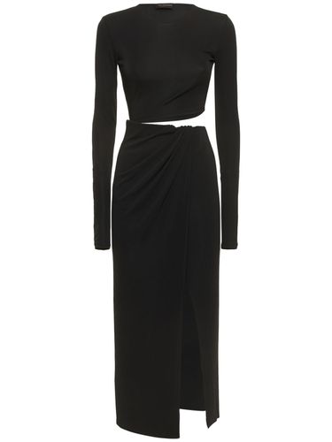 Robe Midi En Jersey Stretch Ajouré Gia - THE ANDAMANE - Modalova