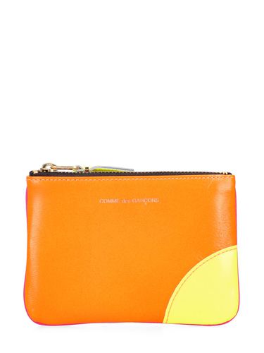 Portefeuille Zippé En Cuir Super Neon - COMME DES GARÇONS WALLET - Modalova