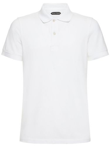 Polo En Piqué De Coton Tennis - TOM FORD - Modalova