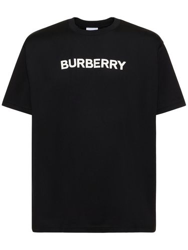 T-shirt En Jersey De Coton À Logo Harrriston - BURBERRY - Modalova