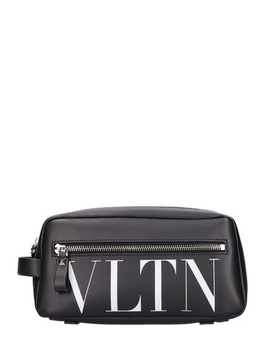 Trousse De Toilette Moyenne En Cuir Vltn - VALENTINO GARAVANI - Modalova