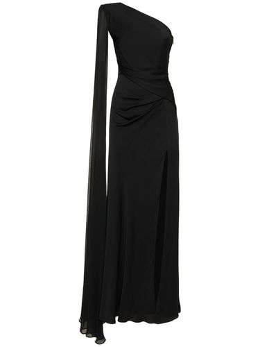 Robe Asymétrique En Crêpe De Soie Stretch - ROLAND MOURET - Modalova