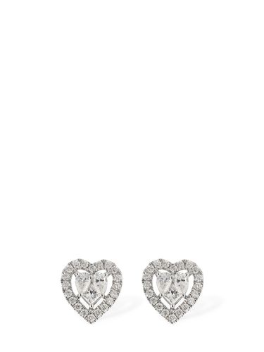 Clous D'oreilles En Diamants Et Or 18 K Magia - SALVINI - Modalova