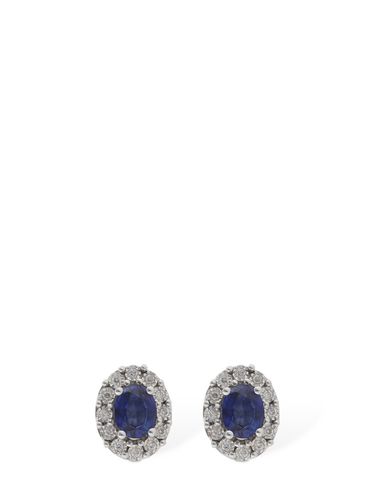 Boucles D'oreilles Saphir Et Diamants 18 K Regal - BLISS - Modalova