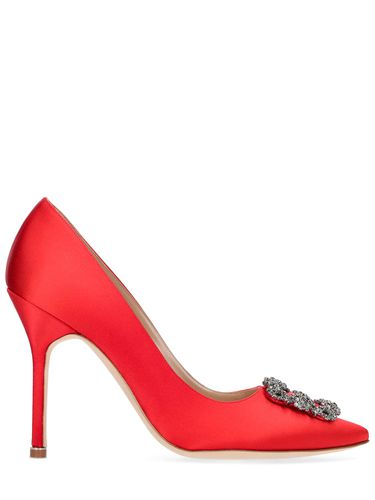 Escarpins En Satin Hangisi 105 Mm - MANOLO BLAHNIK - Modalova