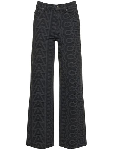 Pantalon En Denim Délavé À Monogramme - MARC JACOBS - Modalova