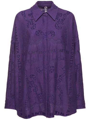 Chemise Oversize En Dentelle Guipure De Coton - VALENTINO - Modalova