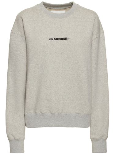 Sweat-shirt En Jersey De Coton À Imprimé Logo - JIL SANDER - Modalova