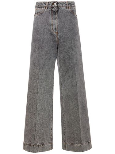 Jean Ample En Denim De Coton Taille Mi-haute - ETRO - Modalova