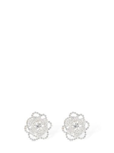 Clous D'oreilles Fleurs En Cristaux - MAGDA BUTRYM - Modalova