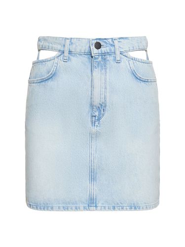 Jupe Courte En Denim Taille Haute Ms. Stone - TRIARCHY - Modalova