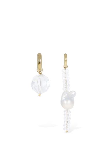 Boucles D'oreilles Avec Perle Et Cristal - TIMELESS PEARLY - Modalova