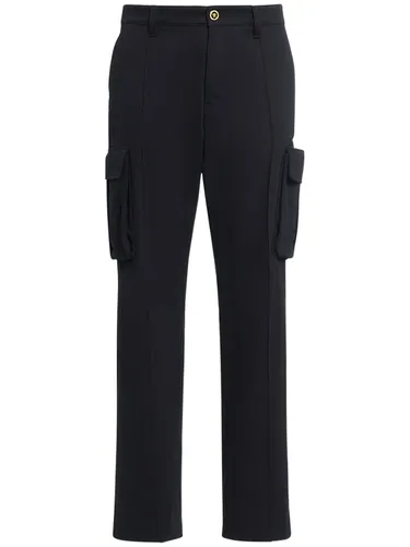 Pantalon Cargo En Drill De Coton - VERSACE - Modalova