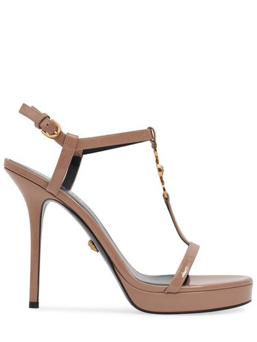 Sandales En Cuir Verni 115 Mm - VERSACE - Modalova