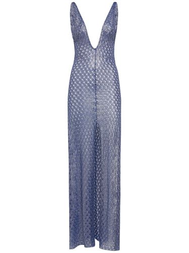 Robe Longue À Col En V En Sequins - MISSONI - Modalova