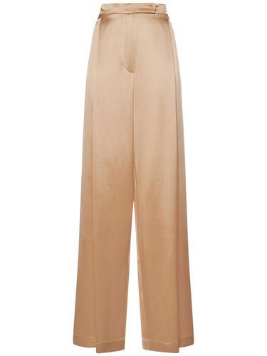 Pantalon Large En Satin De Soie Fiesta - MAX MARA - Modalova