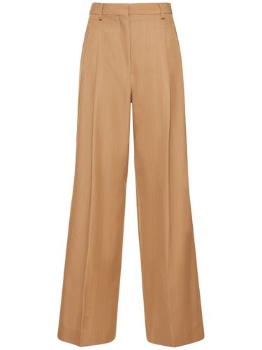 Pantalon Ample En Sergé De Laine Madge - BURBERRY - Modalova