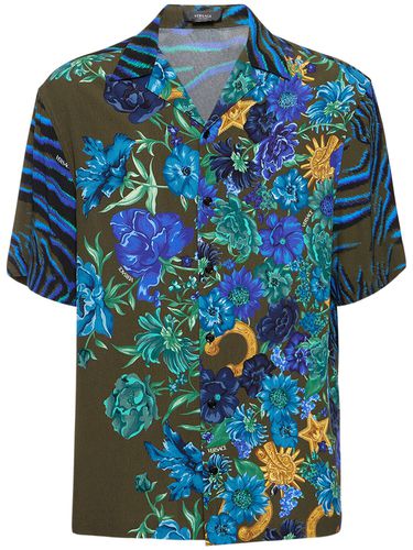 Chemise En Viscose Imprimée - VERSACE - Modalova