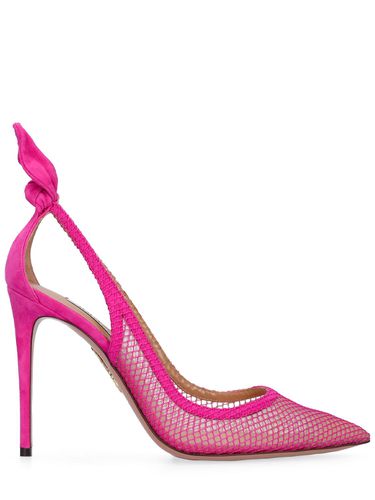 Escarpins En Mesh Bow Tie 100 Mm - AQUAZZURA - Modalova