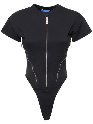 Body Zippé En Jersey De Coton - MUGLER - Modalova