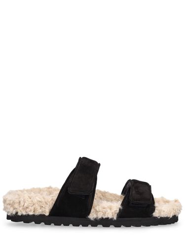 Claquettes En Shearling Et Daim Alvine Ugh - GIA BORGHINI - Modalova