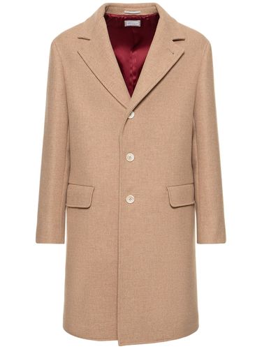 Manteau En Flanelle De Laine - BRUNELLO CUCINELLI - Modalova