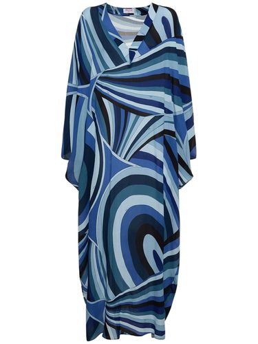 Caftan En Georgette Imprimée Iride - PUCCI - Modalova