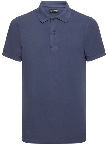 Polo En Piqué De Coton Tennis - TOM FORD - Modalova