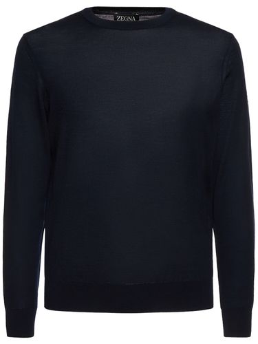 Pull-over À Col Ras-du-cou En Laine - ZEGNA - Modalova