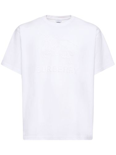 T-shirt En Jersey De Coton Raynerton - BURBERRY - Modalova