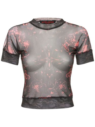 T-shirt En Mesh Imprimé - OTTOLINGER - Modalova