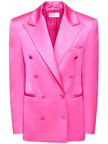 Blazer Boxy Satin À Double Boutonnage - GIUSEPPE DI MORABITO - Modalova