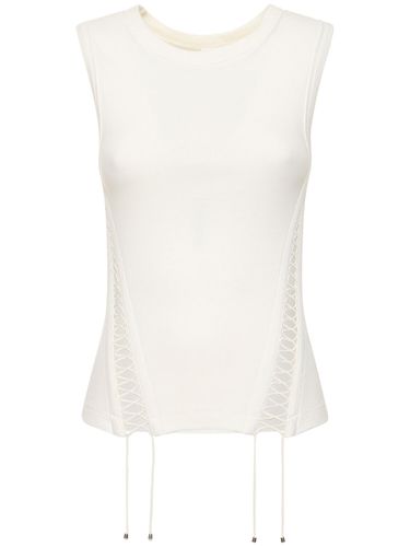 Débardeur Corset En Jersey De Coton Côtelé - DION LEE - Modalova