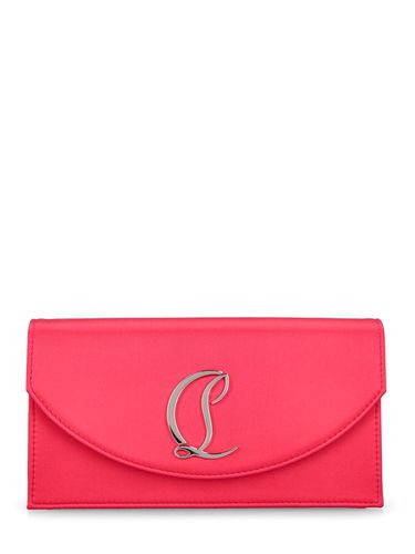 Petite Pochette En Crêpe De Satin À Logo - CHRISTIAN LOUBOUTIN - Modalova