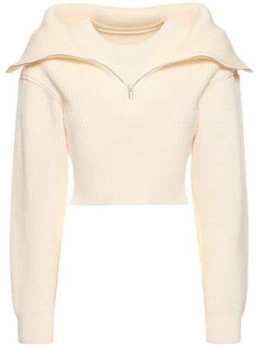 Pull Court En Maille De Laine La Maille Risoul - JACQUEMUS - Modalova