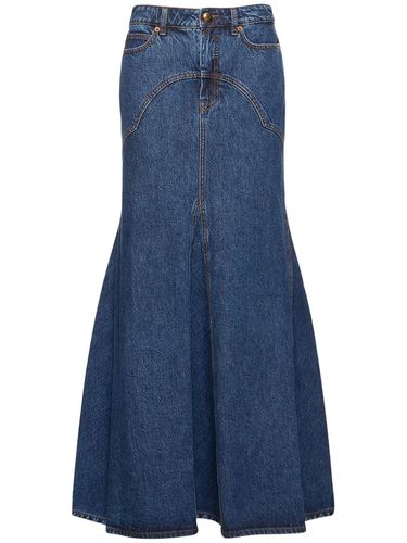 Jupe Longue En Denim De Coton Luminosity - ZIMMERMANN - Modalova