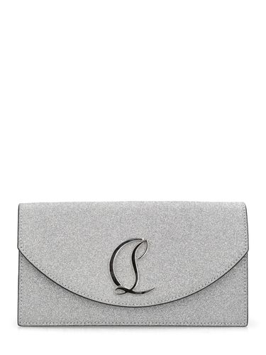 Petite Pochette En Cuir Pailleté À Logo - CHRISTIAN LOUBOUTIN - Modalova