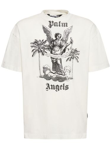 T-shirt En Coton University - PALM ANGELS - Modalova