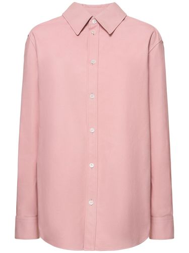 Chemise Oxford En Cuir Imprimé - BOTTEGA VENETA - Modalova