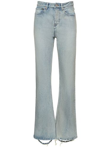 Jean Bootcut En Denim De Coton - BALENCIAGA - Modalova