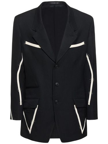 Blazer En Gabardine De Laine - YOHJI YAMAMOTO - Modalova