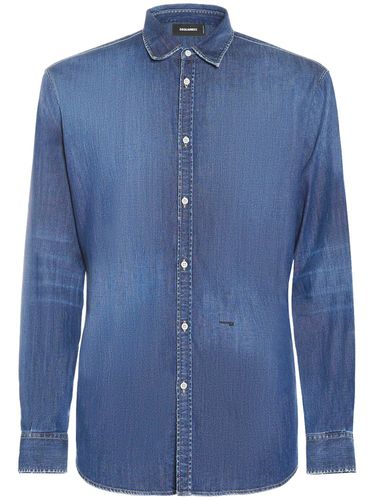 Chemise Relax Dan En Denim - DSQUARED2 - Modalova